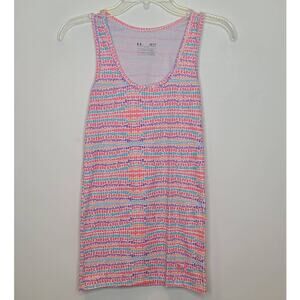 Under Armour heat gear pink fitted tank top - small